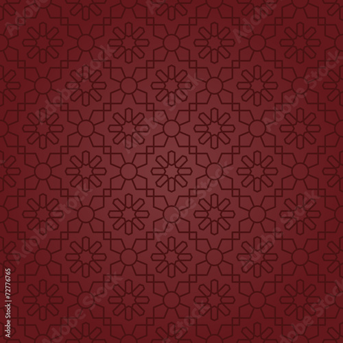 Polygonal Elegant Motifs (Claret Red)
