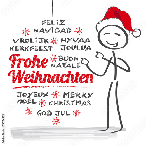 Frohe Weihnachten multilingual