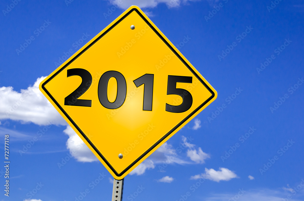 New Year 2015 Creative Sign