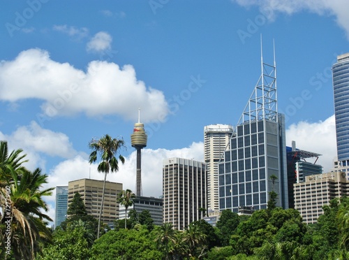 View of Sydney business district in Australia