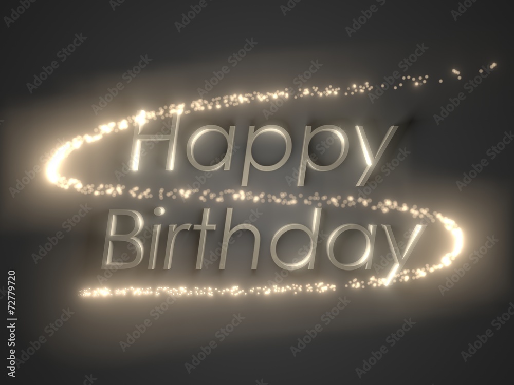 Happy birthday.holiday background with golden text