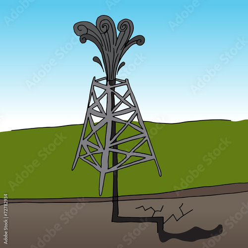Fracking Oil Rig