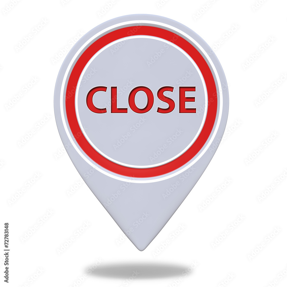close pointer icon on white background close pointer icon on white background