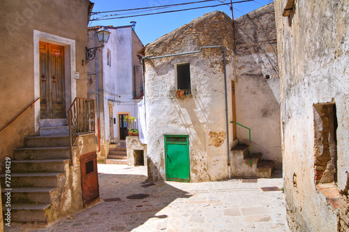 Alleyway.  Acerenza. Basilicata. Italy. photo