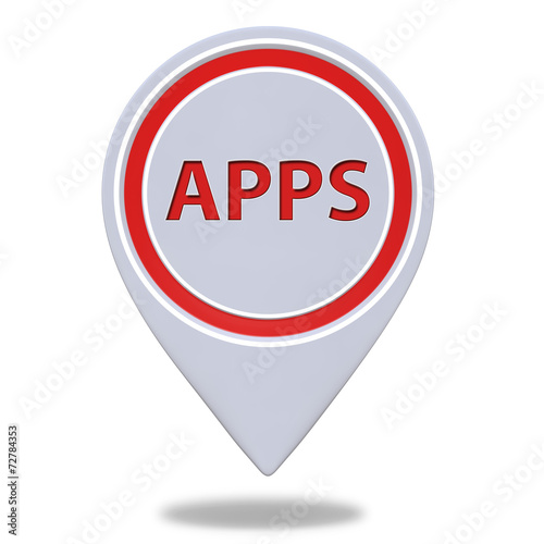 Free Download Apps pointer icon on white background - GFXLoad