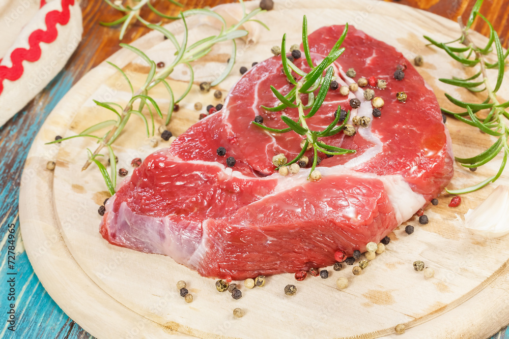 Meat. Raw meat with spices ready to be cooked. Meat. Raw meat with spices ready to be cooked.