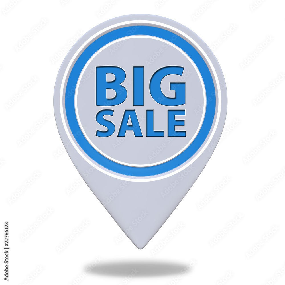 Big sale pointer icon on white background Big sale pointer icon on white background