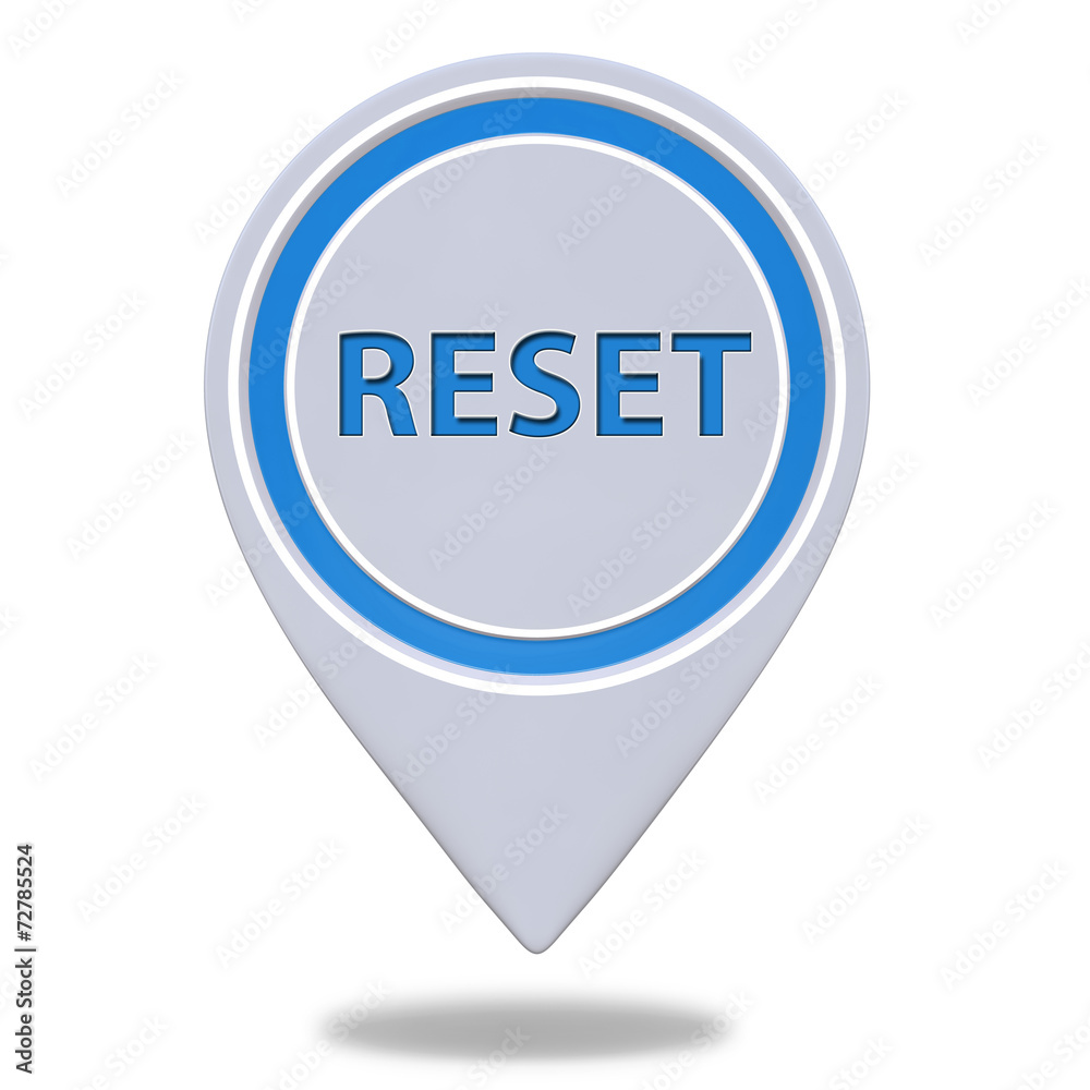 reset pointer icon on white background reset pointer icon on white background