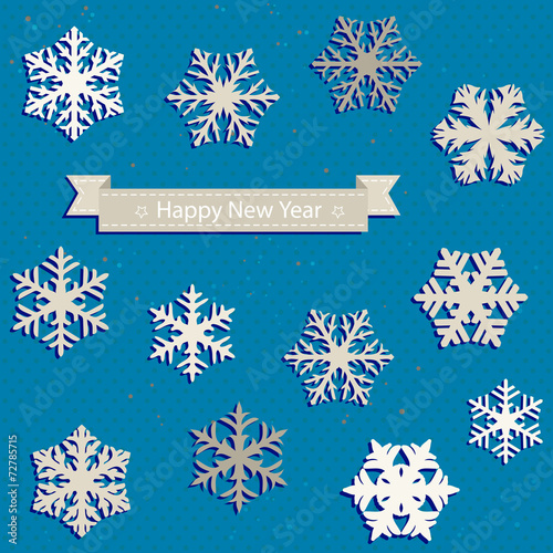 snowflakes set