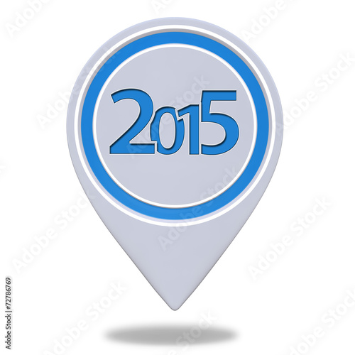 2015 pointer icon on white background