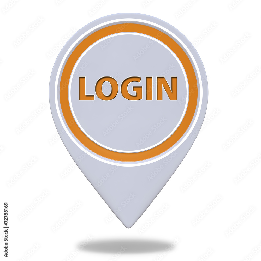 login pointer icon on white background login pointer icon on white background