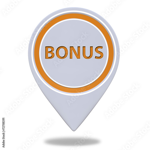 bonus pointer icon on white background