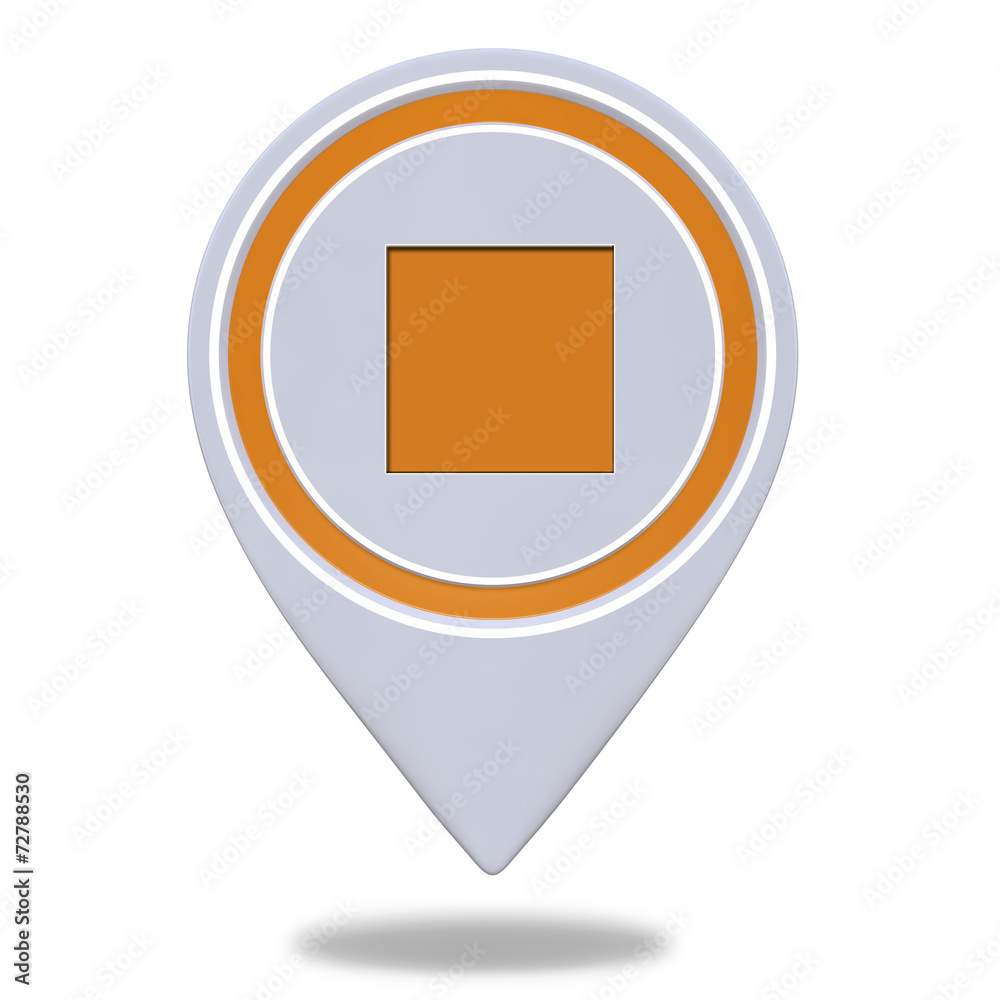 stop pointer icon on white background stop pointer icon on white background