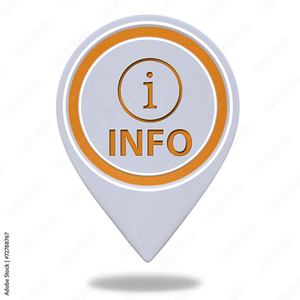information pointer icon on white background information pointer icon on white background