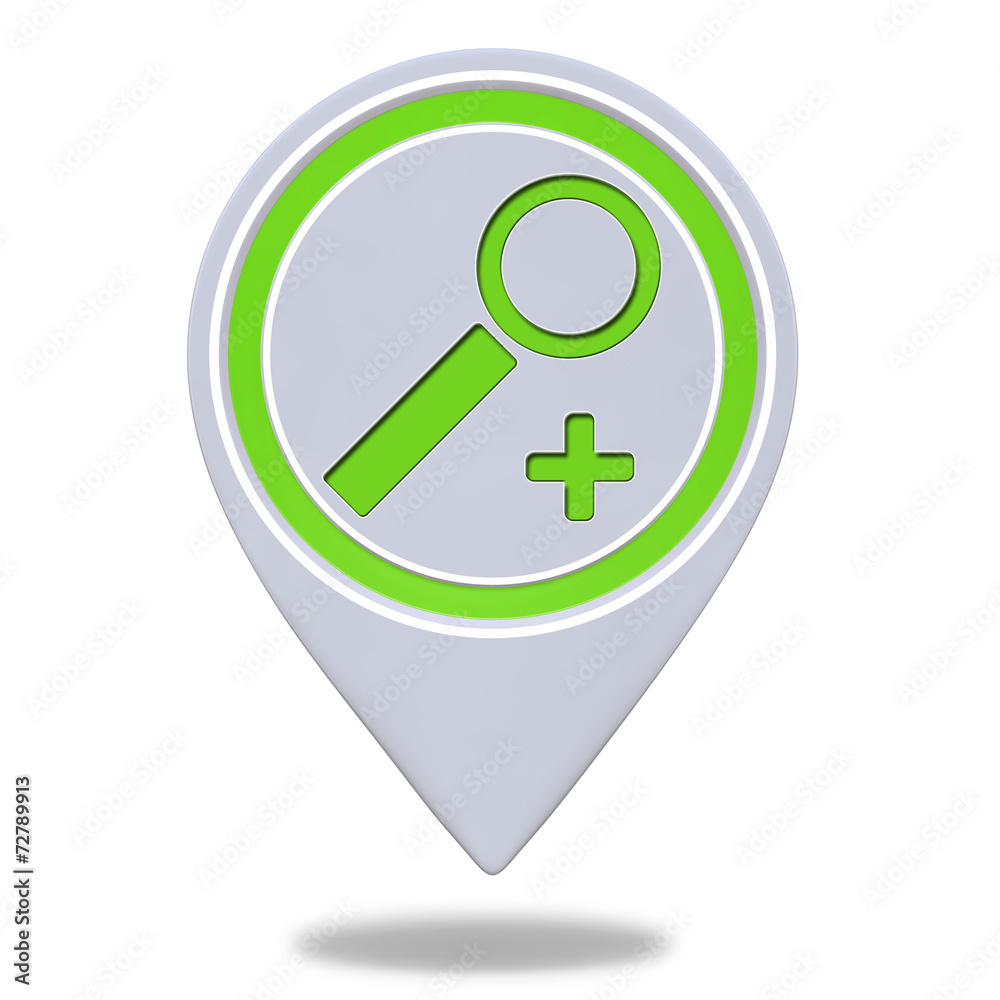 search pointer icon on white background