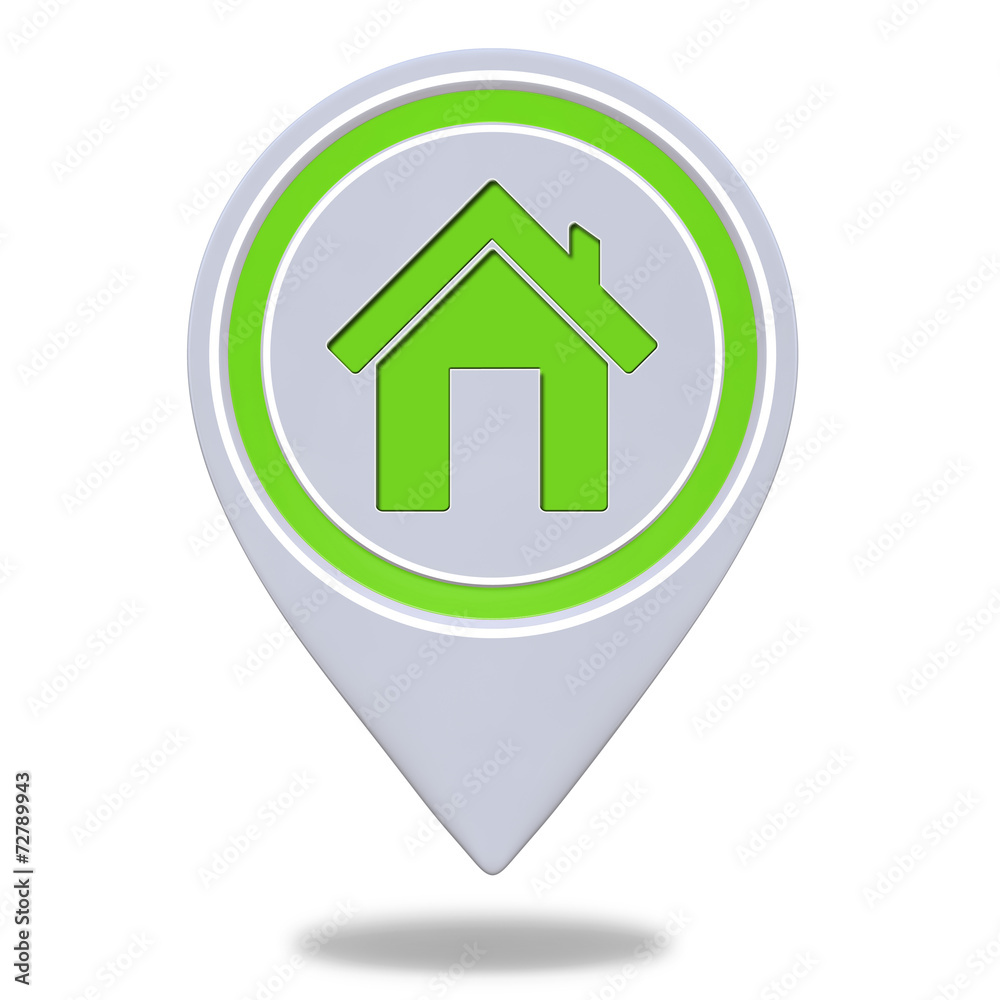 home pointer icon on white background home pointer icon on white background