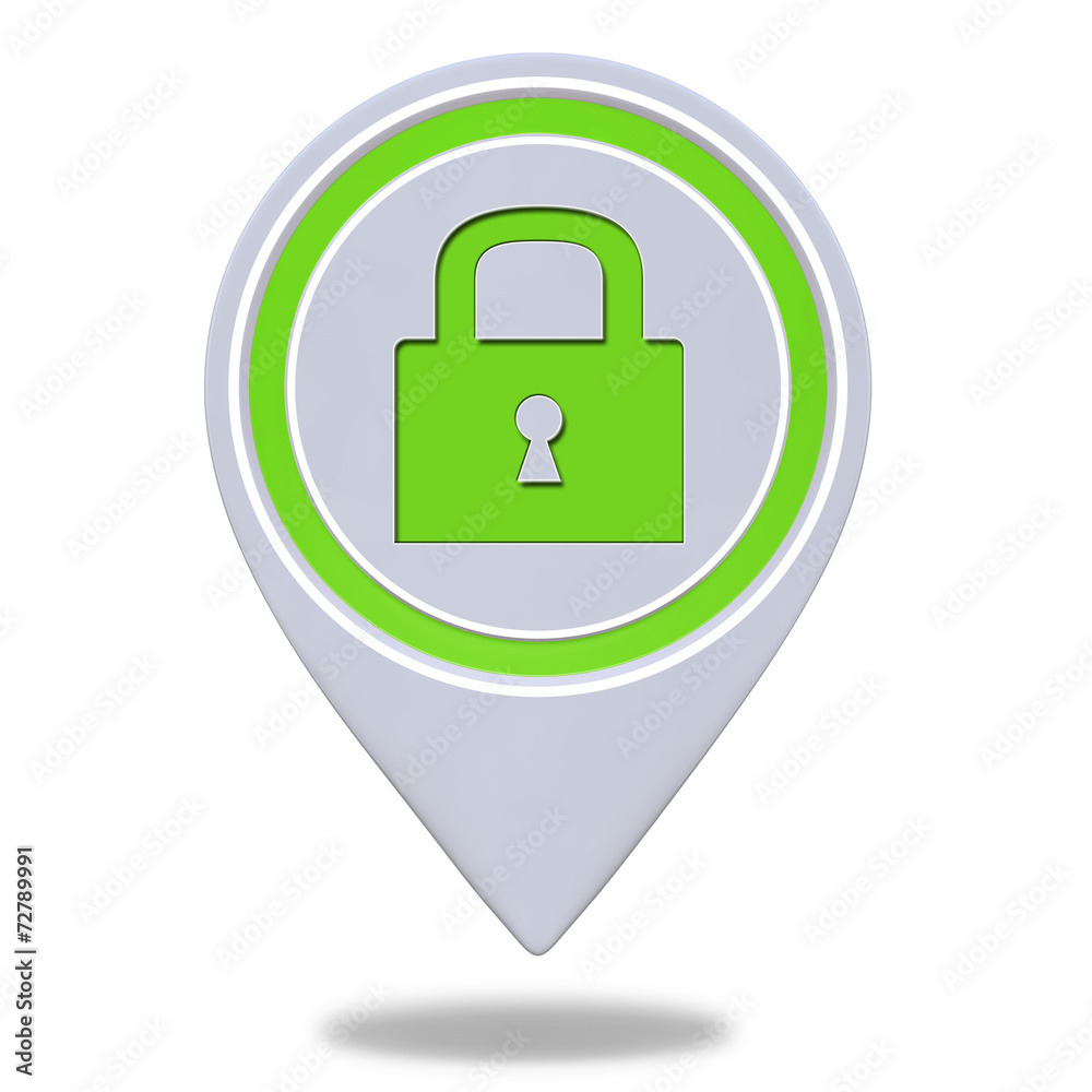 protect pointer icon on white background protect pointer icon on white background