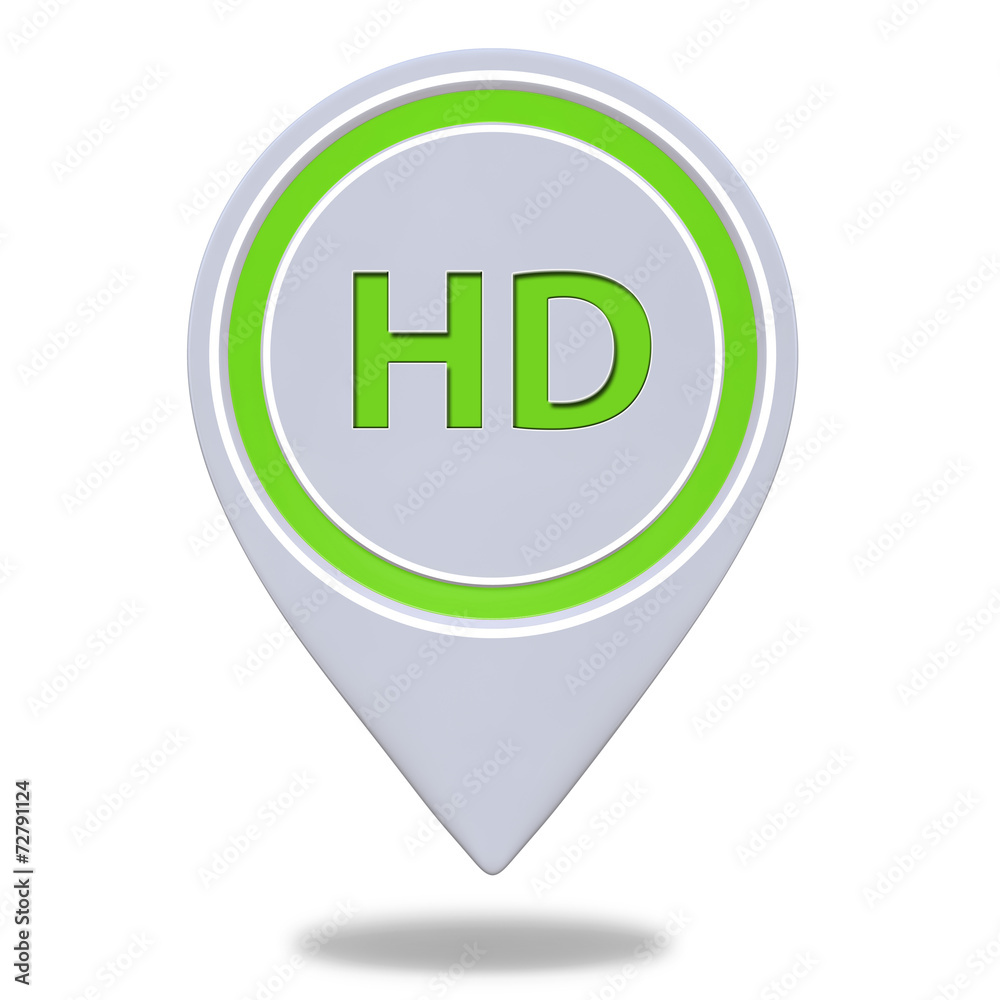 HD pointer icon on white background HD pointer icon on white background