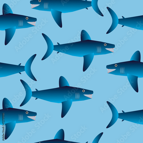 Shark seamless pattern