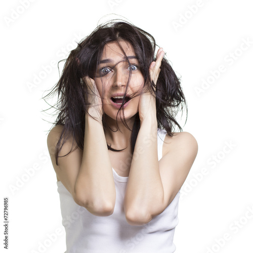 shocked woman