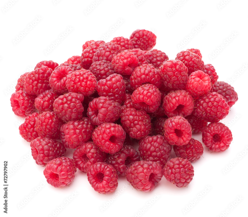Sweet raspberry isolated on white background cutout Sweet raspberry isolated on white background cutout