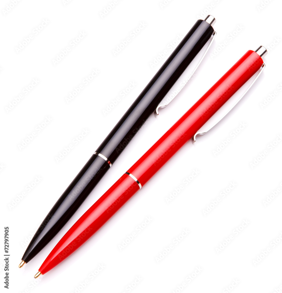 Ballpoint pen isolated on white background cutout Ballpoint pen isolated on white background cutout