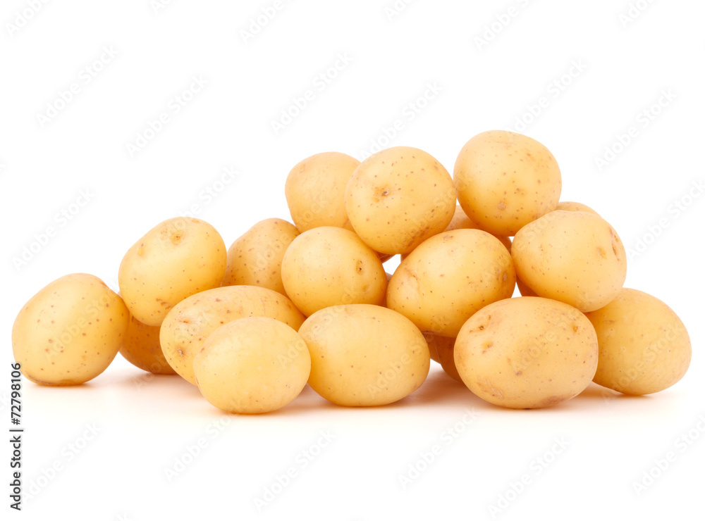 new potato tuber isolated on white background cutout new potato tuber isolated on white background cutout