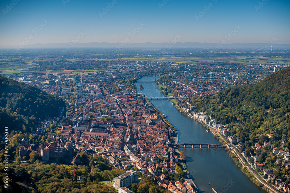 Heidelberg Luftaufnahme 