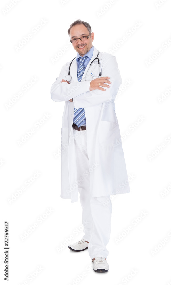 Portrait Of Confident Doctor Standing Arms Crossed Portrait Of Confident Doctor Standing Arms Crossed