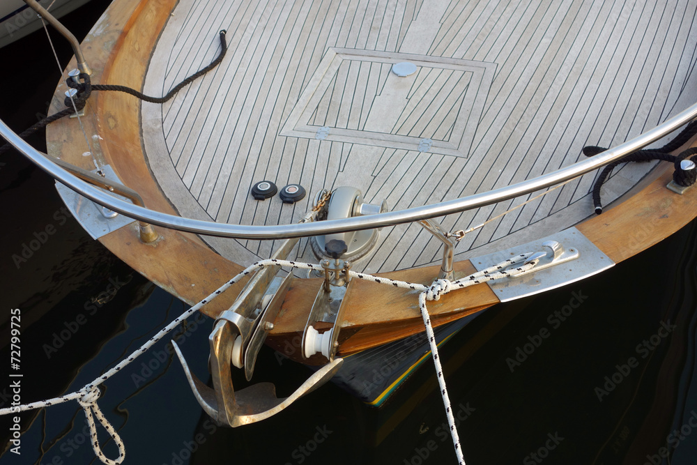 Bow of fishing boat