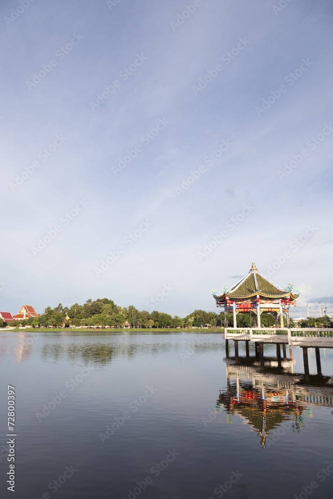 Naklejka premium Pavilion chinese style