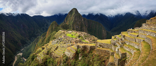 Machu Picchu, Peru, UNESCO World Heritage Site. One of the New S