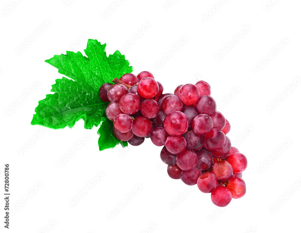 Fototapeta premium Grapes with white background