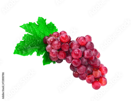 Grapes with white background