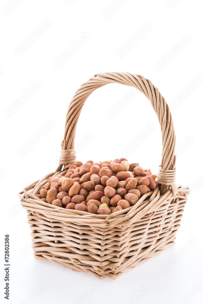 Peanut isolated on white background Peanut isolated on white background