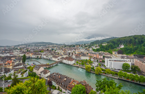 Lucerne city and lake, Switzerland © maislam