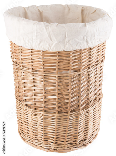 wicker laundry basket