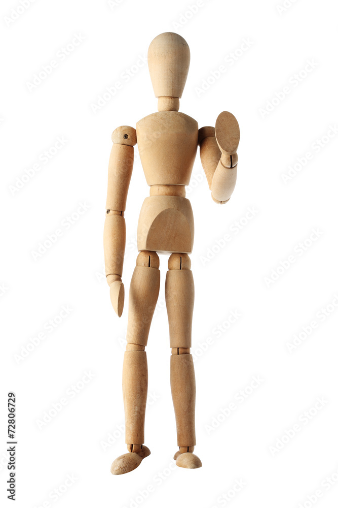 mannequin old wooden dummy similar monk stop acting isolated mannequin old wooden dummy similar monk stop acting isolated