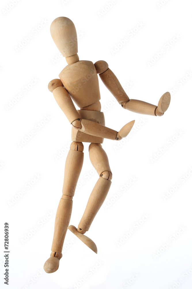 mannequin old wooden dummy dancing thai style isolated on mannequin old wooden dummy dancing thai style isolated on