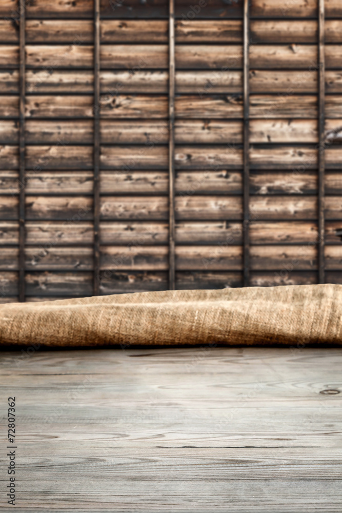 Wooden table with background Wooden table with background