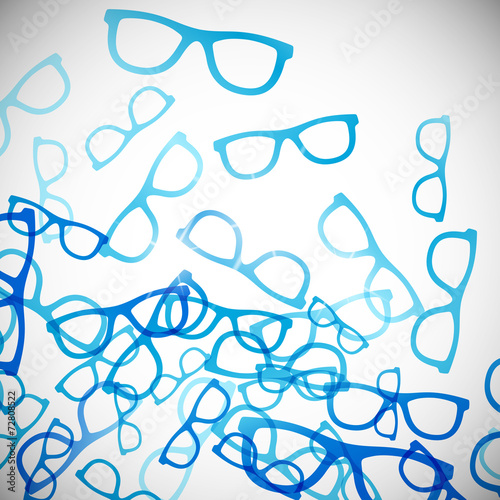 abstract background: glasses