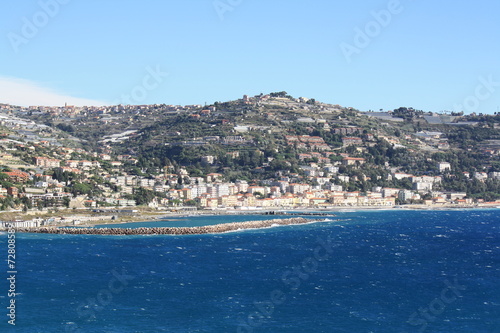 Ospedaletti on the Ligurian Riviera (Italy, Sanremo)