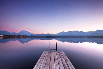 Foto auf Leinwand Schlafzimmer Stille am See - Morgenlicht  © Jenny Sturm