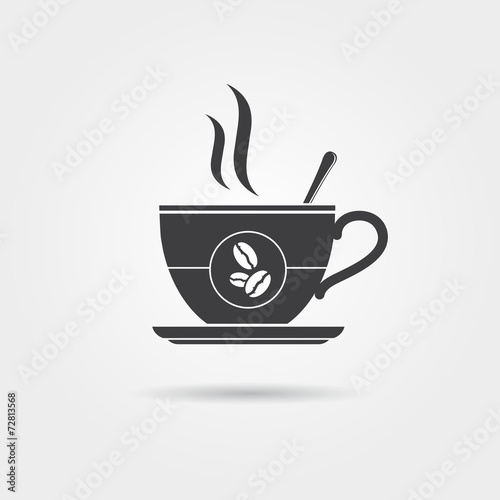 Coffee cup icon, vector