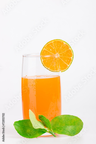 Healthy mandarin juice on