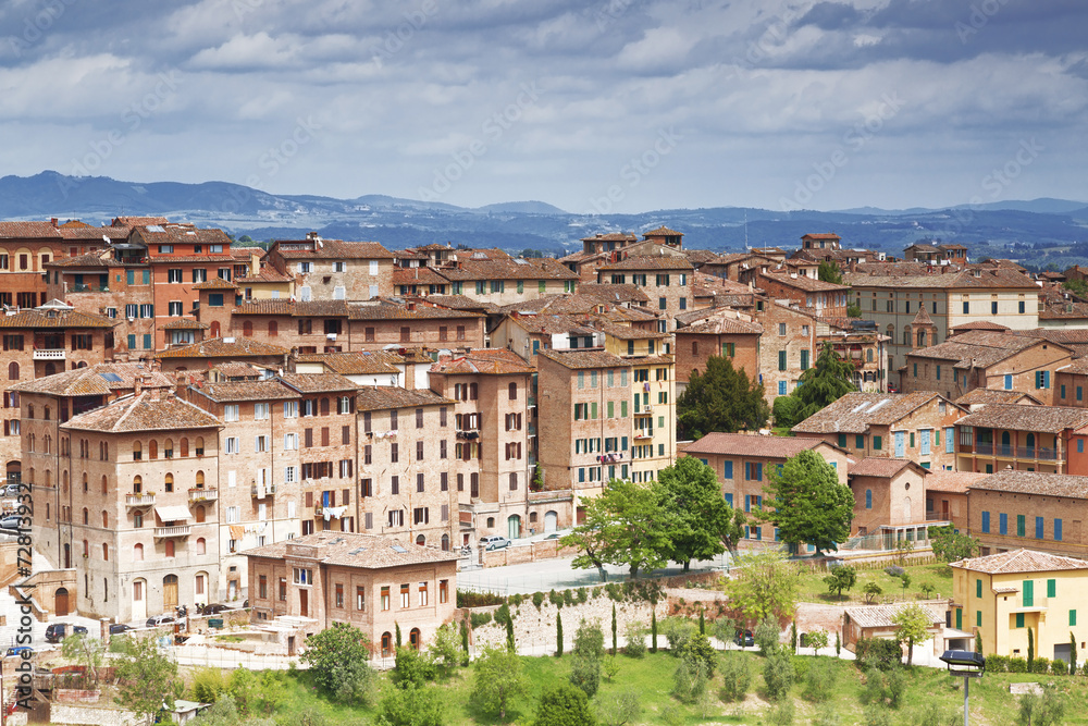 View on Siena, Tuscany, Italy