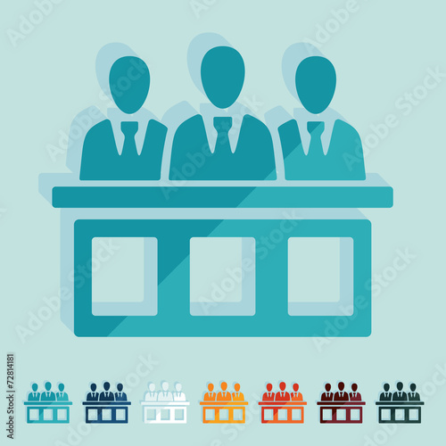Flat design: jurors