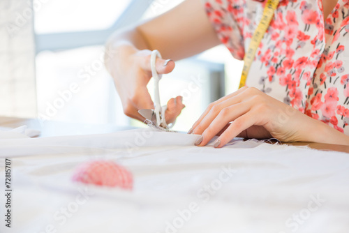 Tailor woman at work