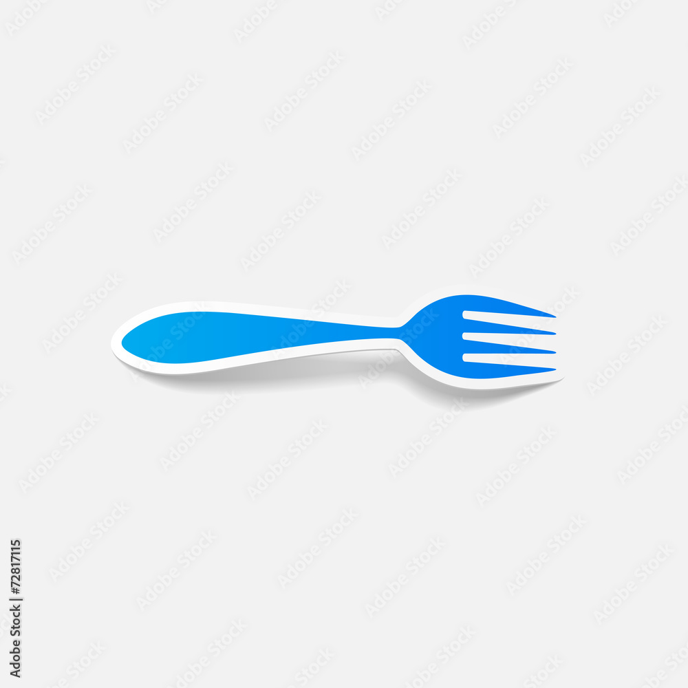 realistic design element: fork realistic design element: fork
