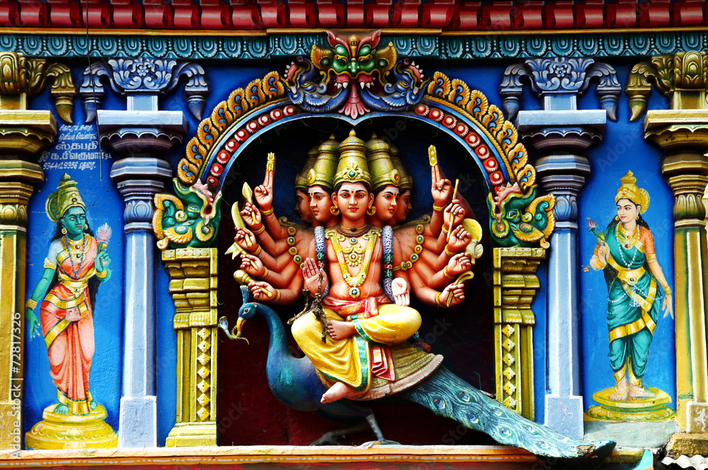 Obraz premium hindu temple details